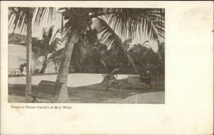 Key West FL Tropical Home c1905 Postcard