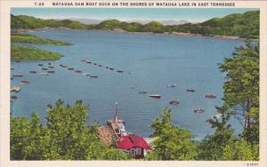 Watauga Dam Boat Dock On The Shores Of Watauga Lake In East Tennessee