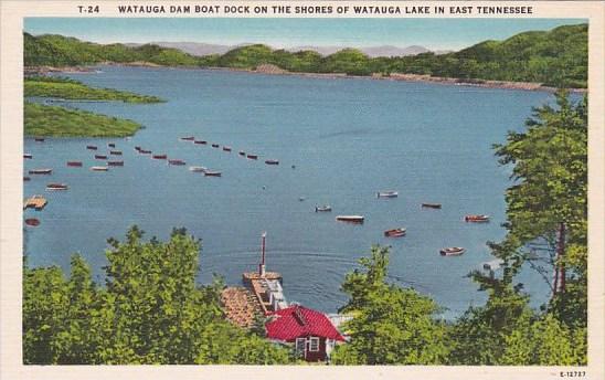 Watauga Dam Boat Dock On The Shores Of Watauga Lake In East Tennessee