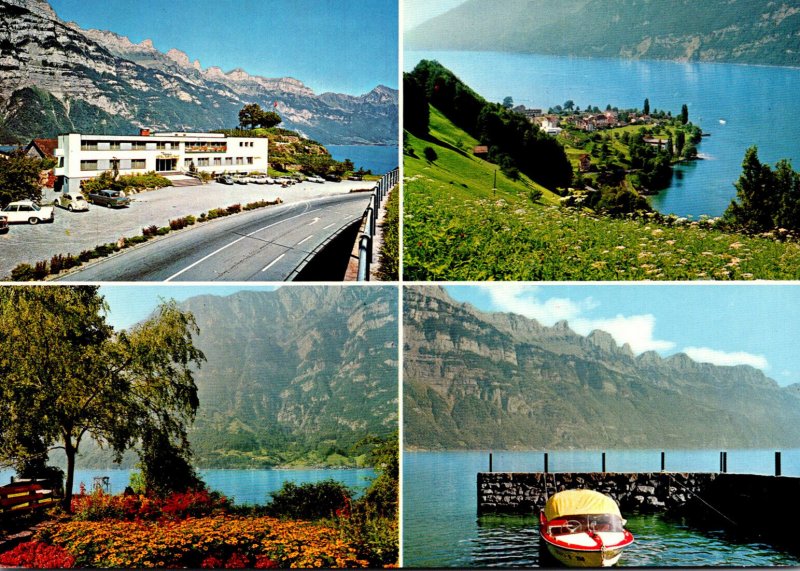 Switzerland Murg am Walensee Hotel Roessli Multi View