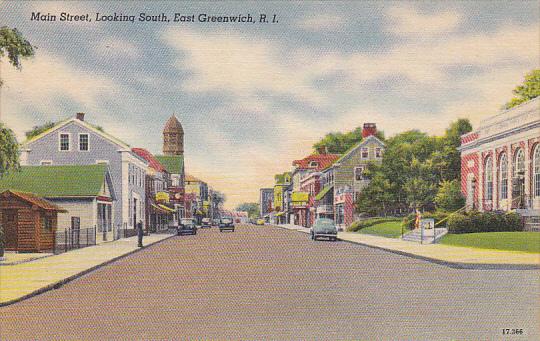 Rhode Island East Greenwich Main Street Looking South