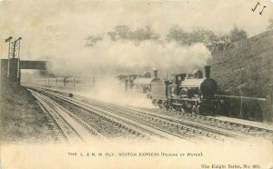 L&N W Railway Scotch Express Knight Series Train 1913 Postcard UK 8341
