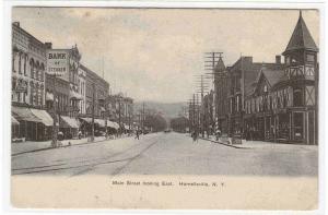 Main Street Hornellsville New York 1909 postcard