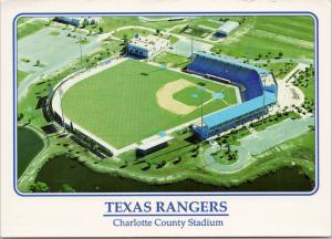 Texas Rangers Charlotte County Stadium Spring Training Baseball Postcard D57