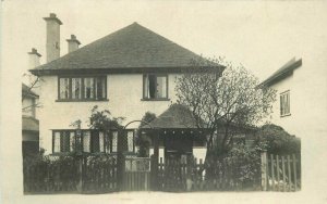 Cheam Sutton London UK Salisbury AV Home C-1910 RPPC Photo Postcard 20-9787