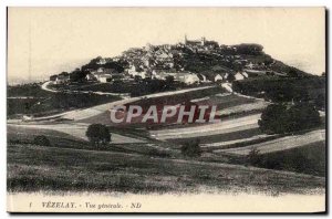 Vezelay Old Postcard General view