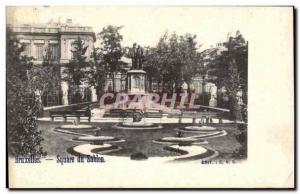  Belgie Belgium Brussels Vintage Postcard Public garden of fine sand