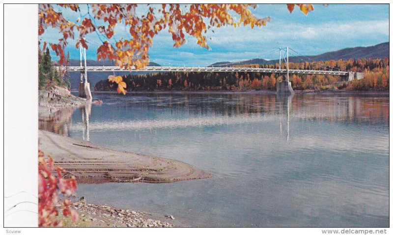 Liard River Bridge , Mile 496 , Alaska Highway , B.C. , Canada , 40-60s