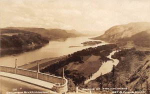 Gorge of the Columbia real photo - Columbia River Highway, Oregon OR  