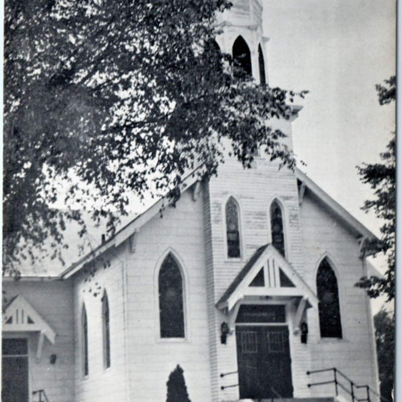 c1950s Fall Creek, WI St James Trinity Lutheran Church Chapel Christian PC A133