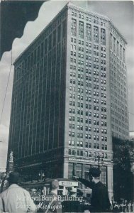 United States Detroit Michigan National Bank Building photo postcard