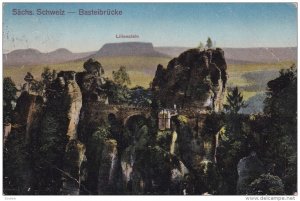 Sachs. Schweiz-Basteibrucke , PU-1913