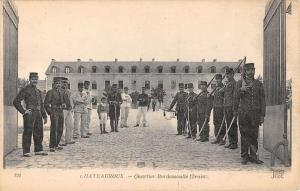 Chateauroux France Quartier Bordessoulle Train Military Antique Postcard K15353