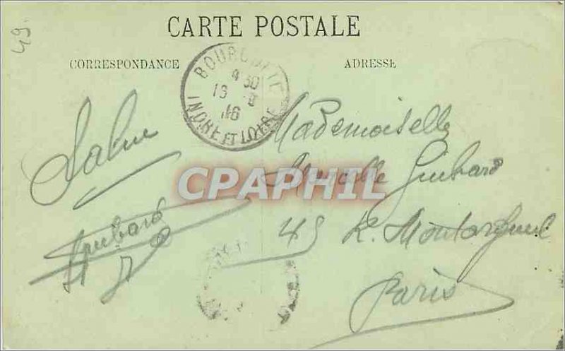 Old Postcard Montsoreau M and L Escalier du Chateau