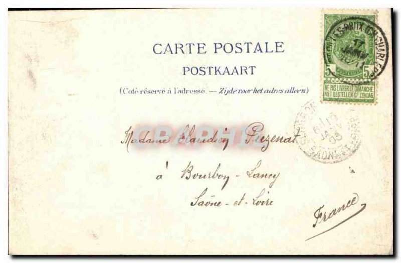 Laken Belgium Old Postcard Leopold 1st monument