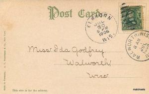 1905 Elkhorn Park Wisconsin undivided Bossleman postcard 3471