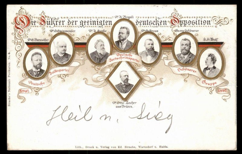 Austria 1898 German National Racial Purity Group DFP Progressive Party Hei 97542