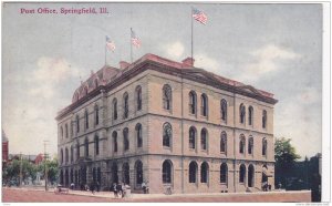 Exterior, Post Office, Springfield, Illinois,PU-1911