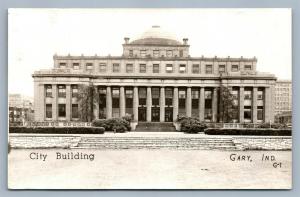 GARY IND CITY BUILDING 1947 VINTAGE REAL PHOTO POSTCARD RPPC