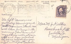 J73/ Vancouver Washington RPPC Postcard c1918 Residence St Barracks  37