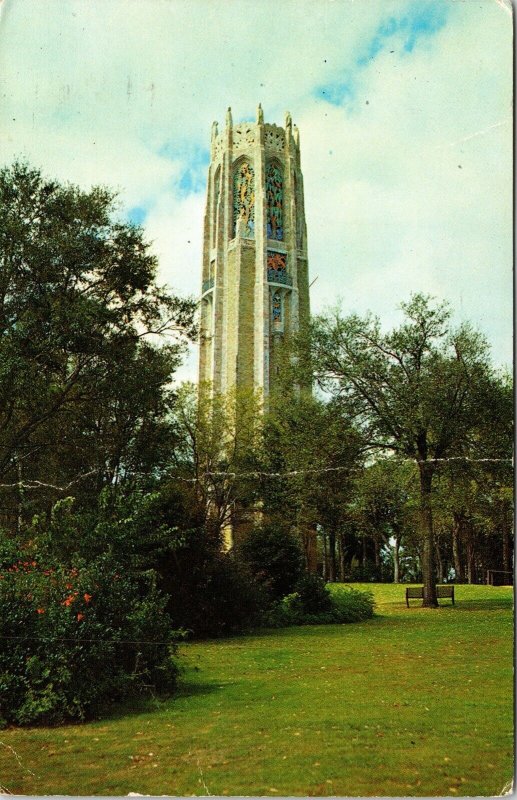 Historic Singing Bok Tower Lake Wales Florida Chrome Cancel WOB Postcard 