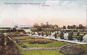 Wisconsin Milwaukee Beautiful Flower Beds Sunken Gardens Mitchell Park