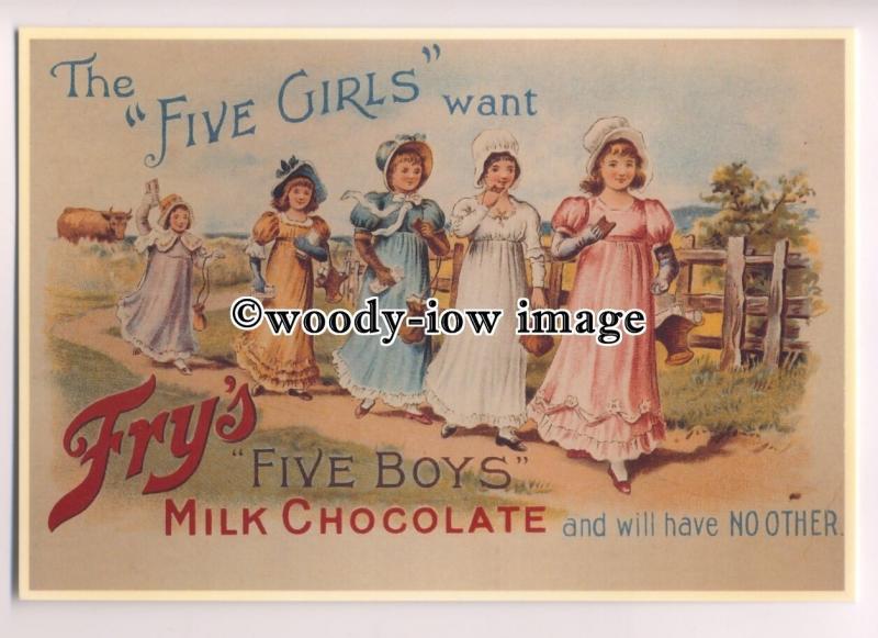 ad3688 - Fry's Chocolate - Fry's Five Girls - Modern Advert Postcard