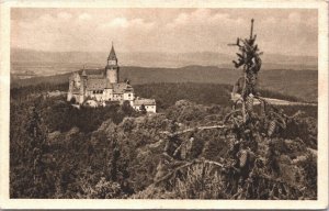 Czech Republic Bouzov Castle Hrad Bouzov Vintage Postcard 09.38