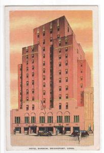 Hotel Barnum Bridgeport Connecticut linen postcard