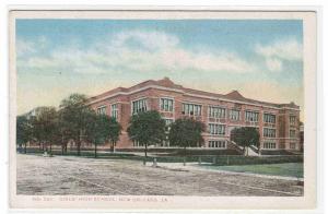 Girls High School New Orleans Louisiana 1920c postcard