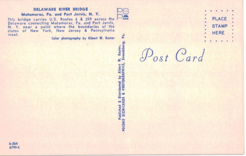 Delaware River Bridge - Port Jervis & Matamoras, PA 