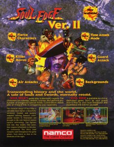 Soul Edge Ver II Art Print FLYER Original NOS 1996 Video Game Vintage Retro