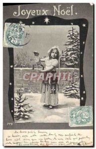 Old Postcard Fun Children Christmas Doll