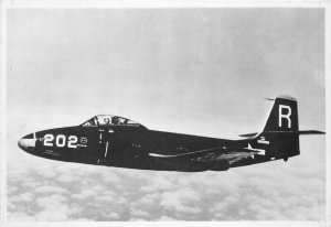 1956 Military Aircraft McDonnell F2H-1 Banshee #49 RPPC Photo Postcard 21-7378