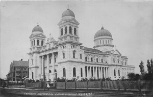 br104504 catholic cathedral christchurch real photo new zealand