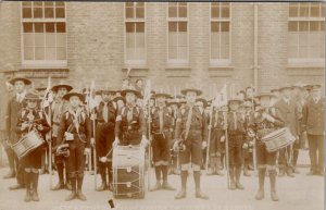 UK Boy Scouts RPPC 25th Brighton Hove Parish Church Real Photo c1910 Postcard Y4