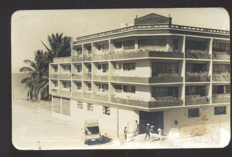 RPPC PUERTA VALLARTA MEXICO HOTEL SIESTA VINTAGE REAL PHOTO POSTCARD