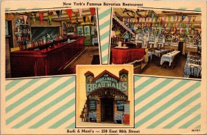 Rudi and Maxl's New York's Famous Bavarian Restaurant Postcard PC176