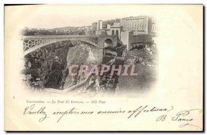 Old Postcard Constantine El Kantara Bridge