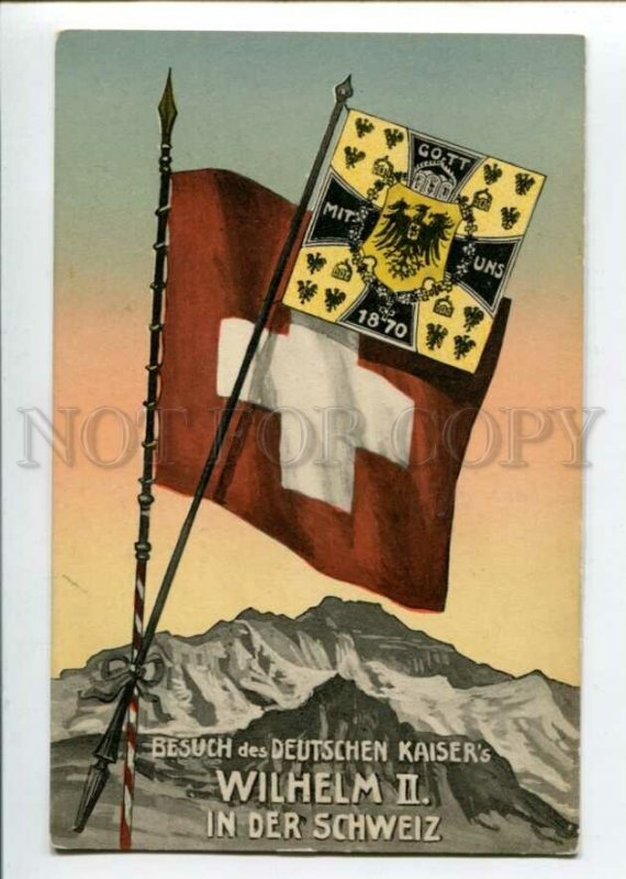 3105231 Visit Kaiser's WILHELM II in SWITZERLAND Vintage PC