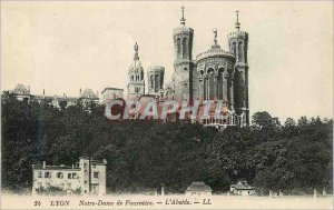 Old Postcard 24 lyon notre dame fourviere apse