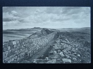 Northumberland PEEL CRAG Roman Wall c1911 Postcard by Gibson & Co.