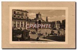 Italy Italia Napoli Old Postcard Piazza Dante