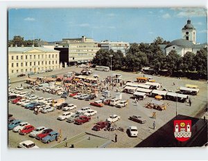 Postcard The Market Place, Hämeenlinna, Finland