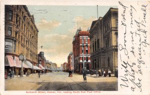 Sixteenth Street Denver Colorado 1906 postcard