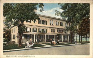 Stamford New York NY Cold Spring House Vintage Postcard