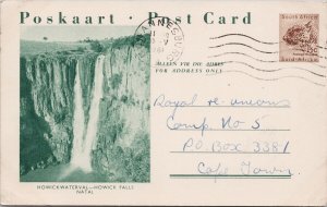 South Africa Howick Falls Natal Howickwaterval Waterfalls Poskaart Postcard E82