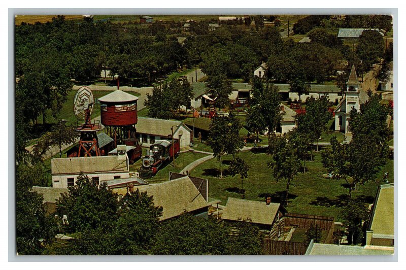 The Village Green Pioneer Village Nebraska Vintage Standard Aerial View Postcard 