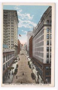 Cherry Street Seattle Washington 1920c postcard