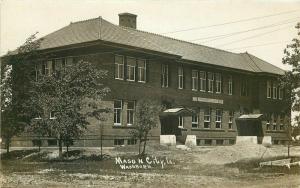 C-1910 Mason City Iowa McKinley School RPPC Photo Postcard 4827